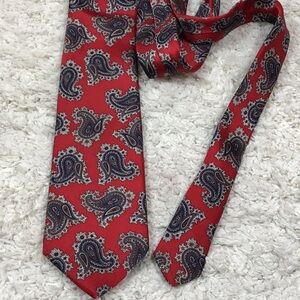 Johnny Walker red paisley silk tie
